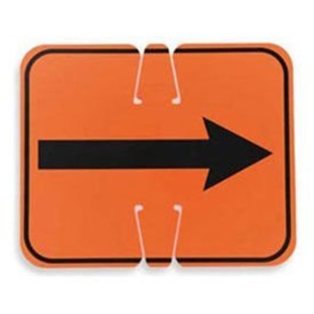 CORTINA SAFETY PRODUCTS Cone Sign - Reversible Arrow - Black on Orange 03-550-2WA